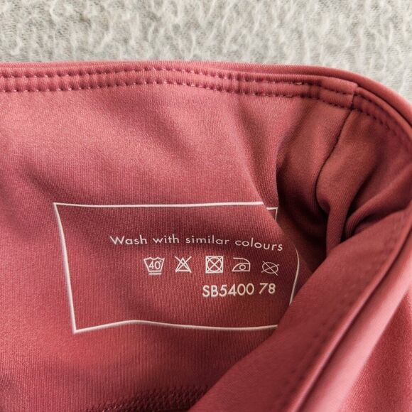 Sweaty Betty Leggings Womens 14 Pink Power 7/8 Length Pockets Drawstring Hi Rise - Picture 9 of 14